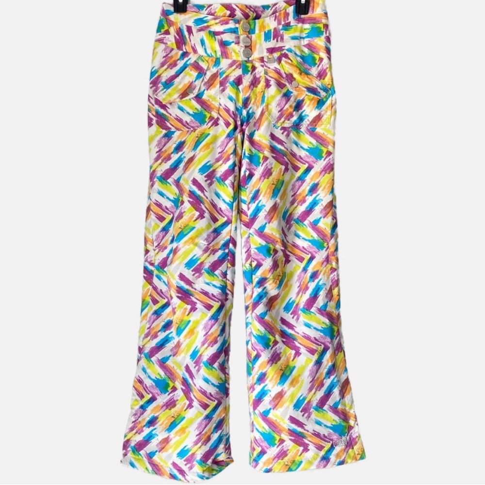 Nils rainbow colorful snow pants